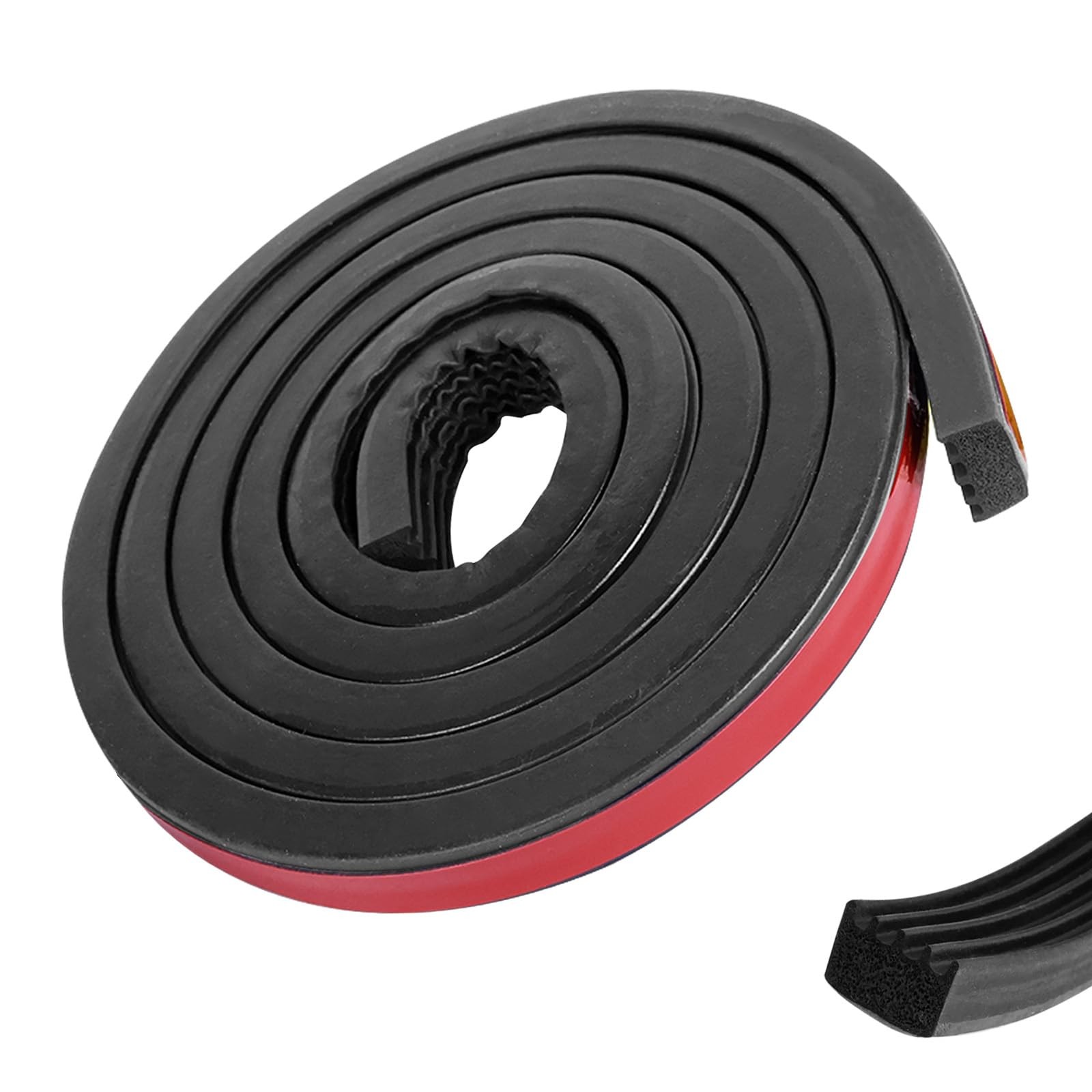 326A0004 Ribbed Bulkhead Seal Strip 3/5 in x 65 in, SelfAdhesive EPDM Ribbed ...