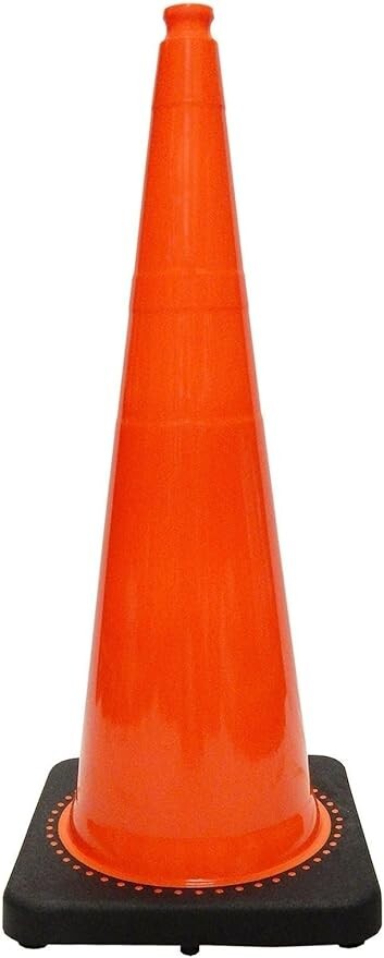 FC-36 Traffic Safety Cone with Black Base, Orange