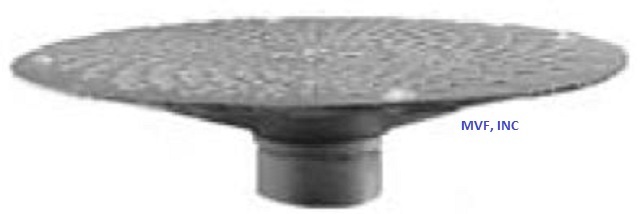 Skimmer Strainer Round Hole Bottom 1-1/2" FNPT Plated Steel Suction Hose SK20BH