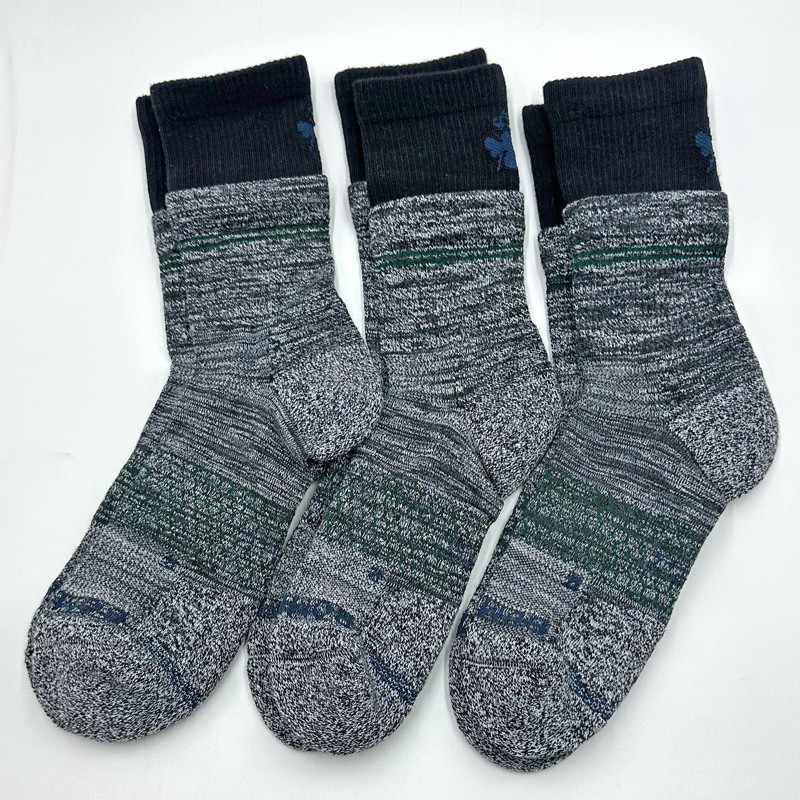 3 Pairs BOMBAS Men's honeycomb All performance Calf Socks Size L 9.5-13 Grey
