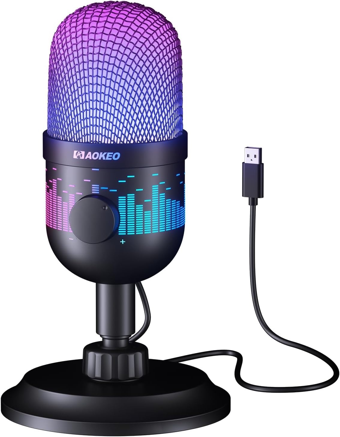 AK-1i USB Condenser Microphone for PC, Mac & PS4/5 with Mute Function