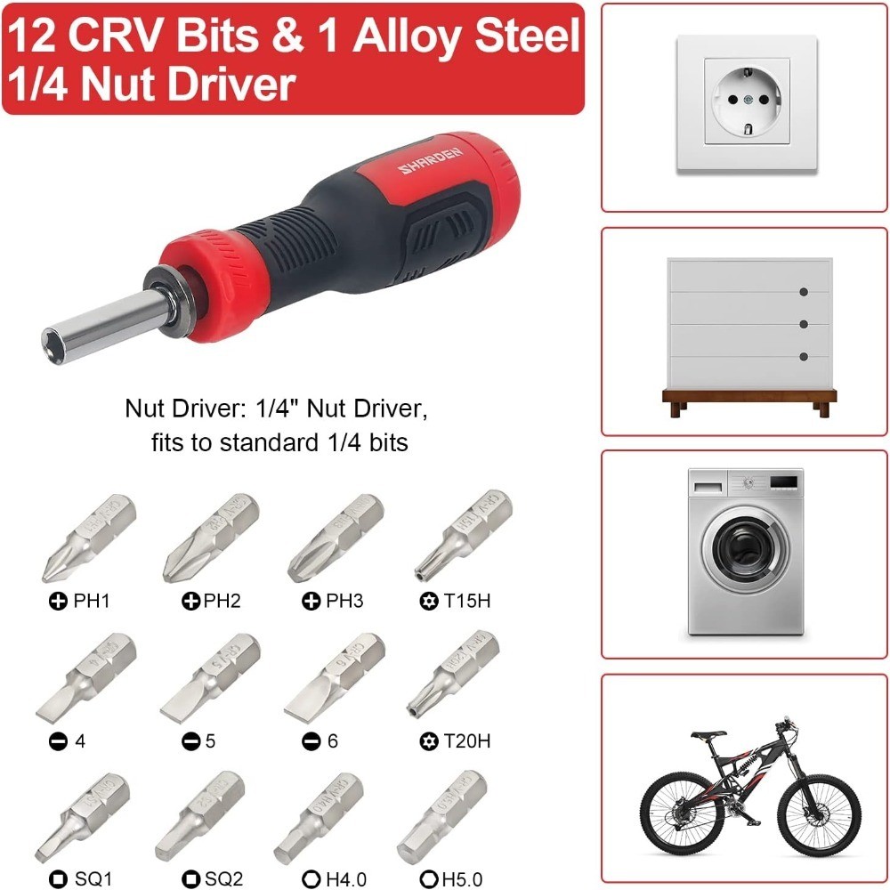 Multi Screwdriver 13-in-1 Screw Driver Adjustable Screwdriver Set Multitool All