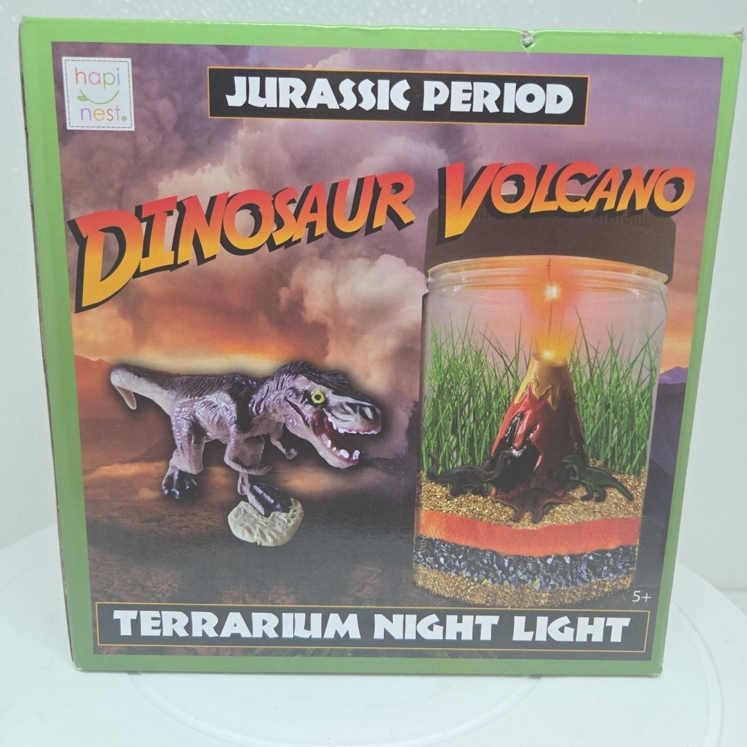 Hapinest Jurassic Period Dinosaur Volcano Terrarium Night Light