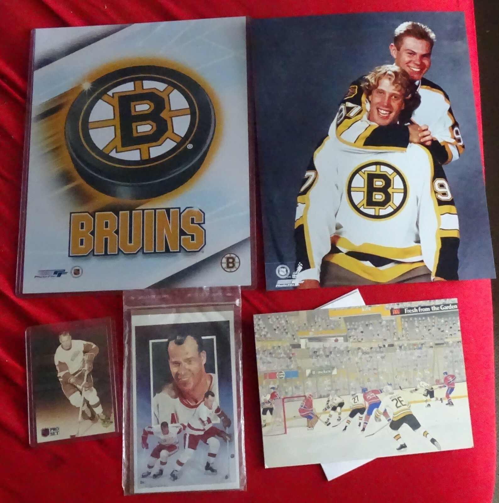 Boston Bruins & Hockey: Bourque/Neeley Greeting Card, Gordie Howe Cards, Photos