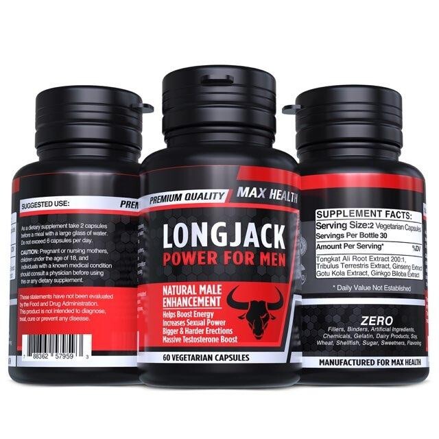 Natural Enhancer Stamina Male Enhancement LongJack Power Booster Tongkat Al 60