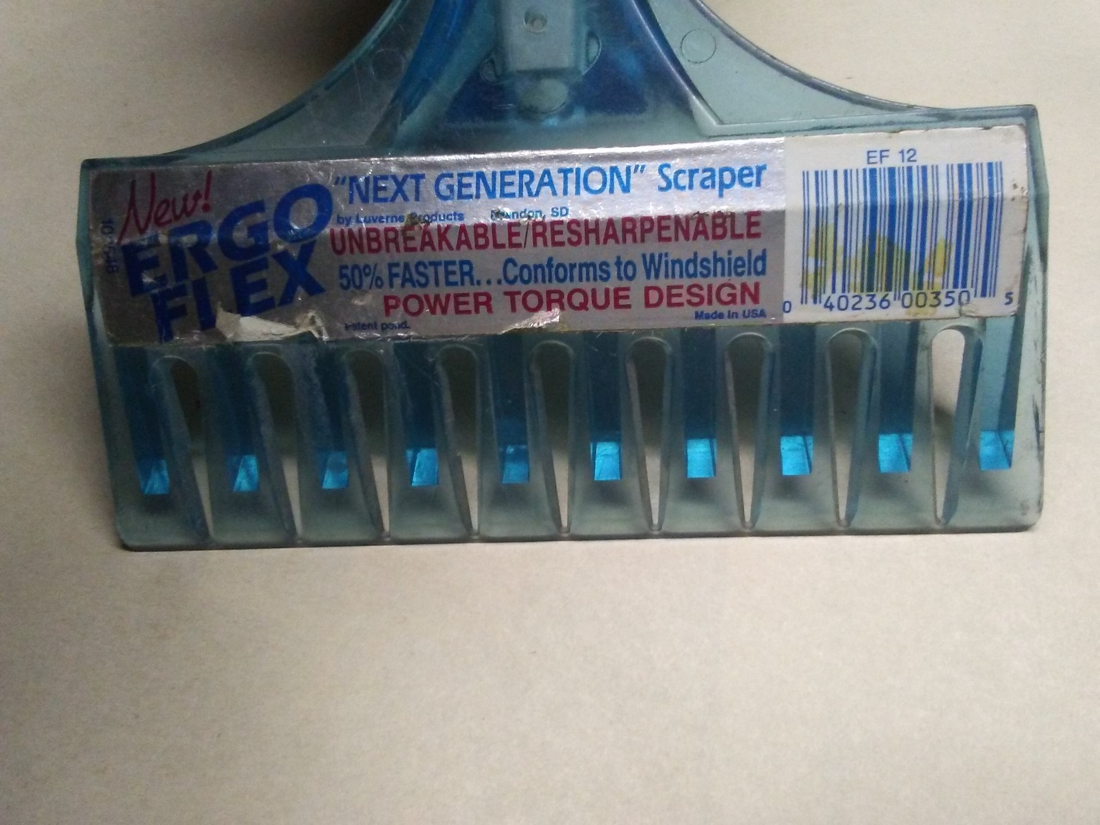 Vintage Ergo Flex plastic ice scraper