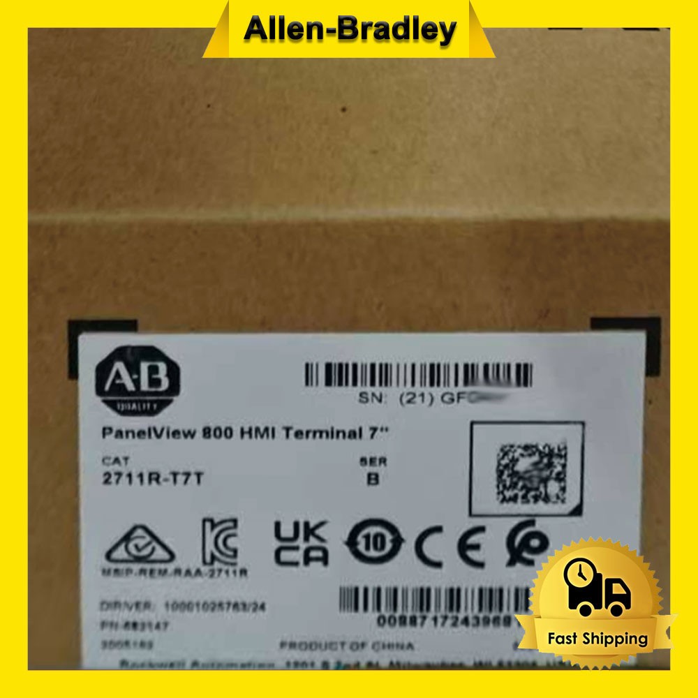 AB 2711R-T7T PANELVIEW 800 7-INCH HMI TERMINAL Factory Sealed NEW PLC 2711RT7T