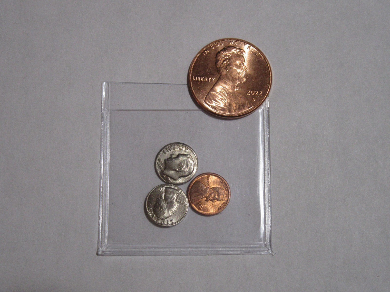 U.S. Coin MINI COIN SET  cent  dime  quarter dollar set !!   Magic miniature