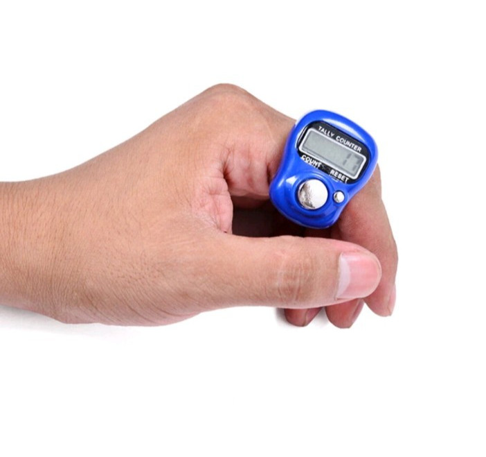Two Finger Ring Digital Tally Counter Timer Religious Knitting Row Tasbeeh