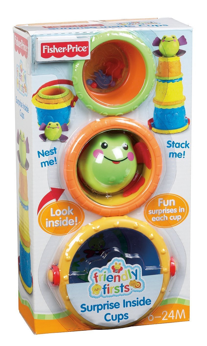 FISHER PRICE FRIENDLY FIRSTS SURPRISE INSIDE CUPS N1071 *NU*