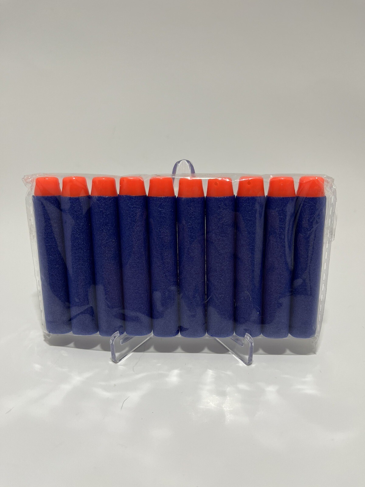 NERF GUN SOFT REPLACEMENT BULLETS WITH ORANGE TIPS PACK OF 10
