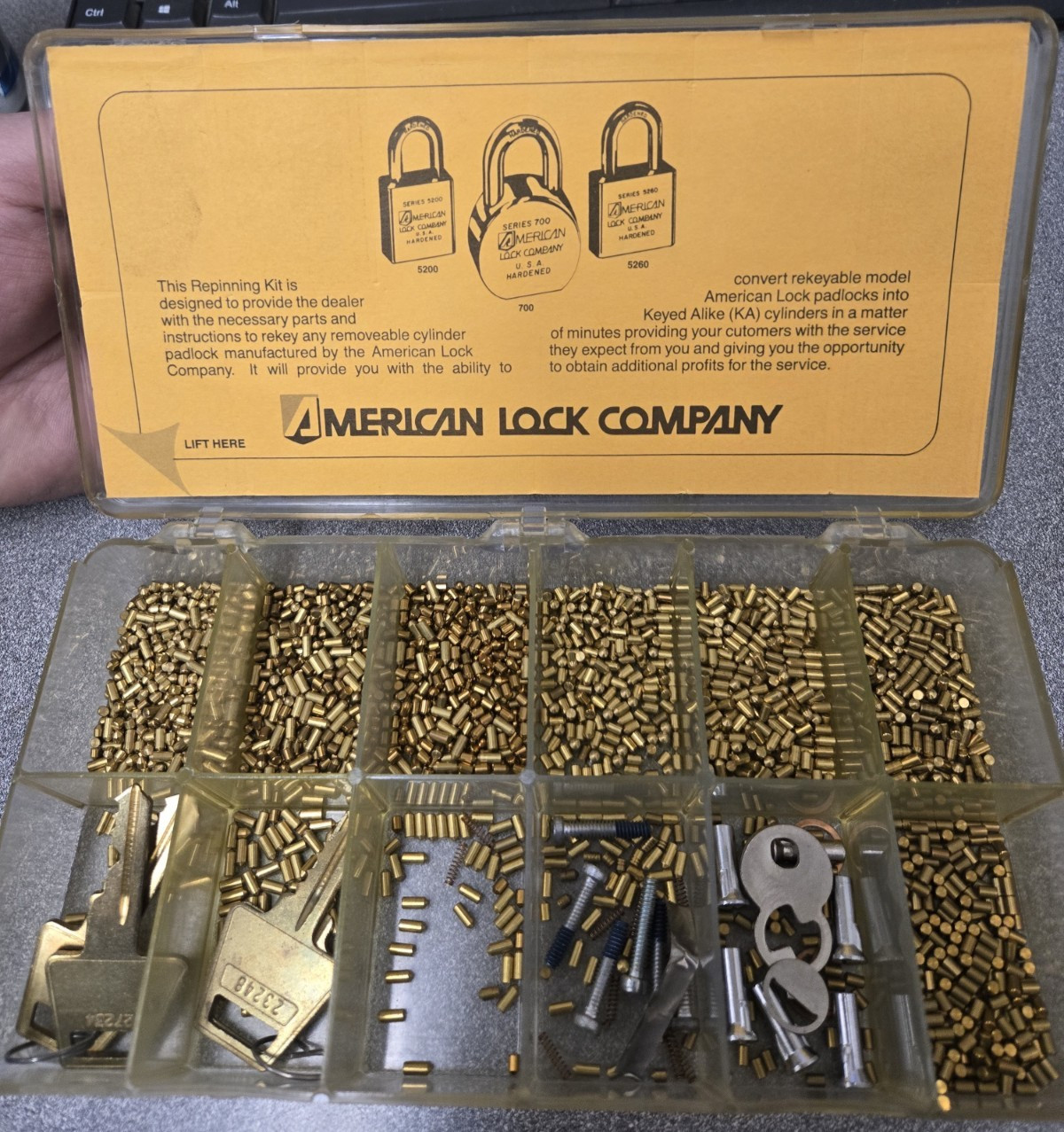 AMERICAN LOCK COMPANY( PK-1) RE-PINNING KIT