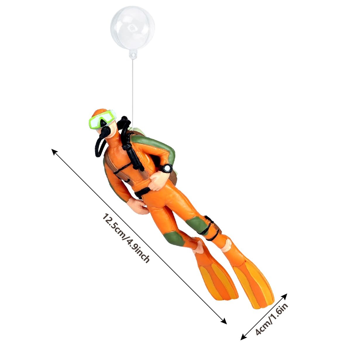 Deep Blue Diver Frogman (Swimming Posture)+orange Posture) Both With Fishing...