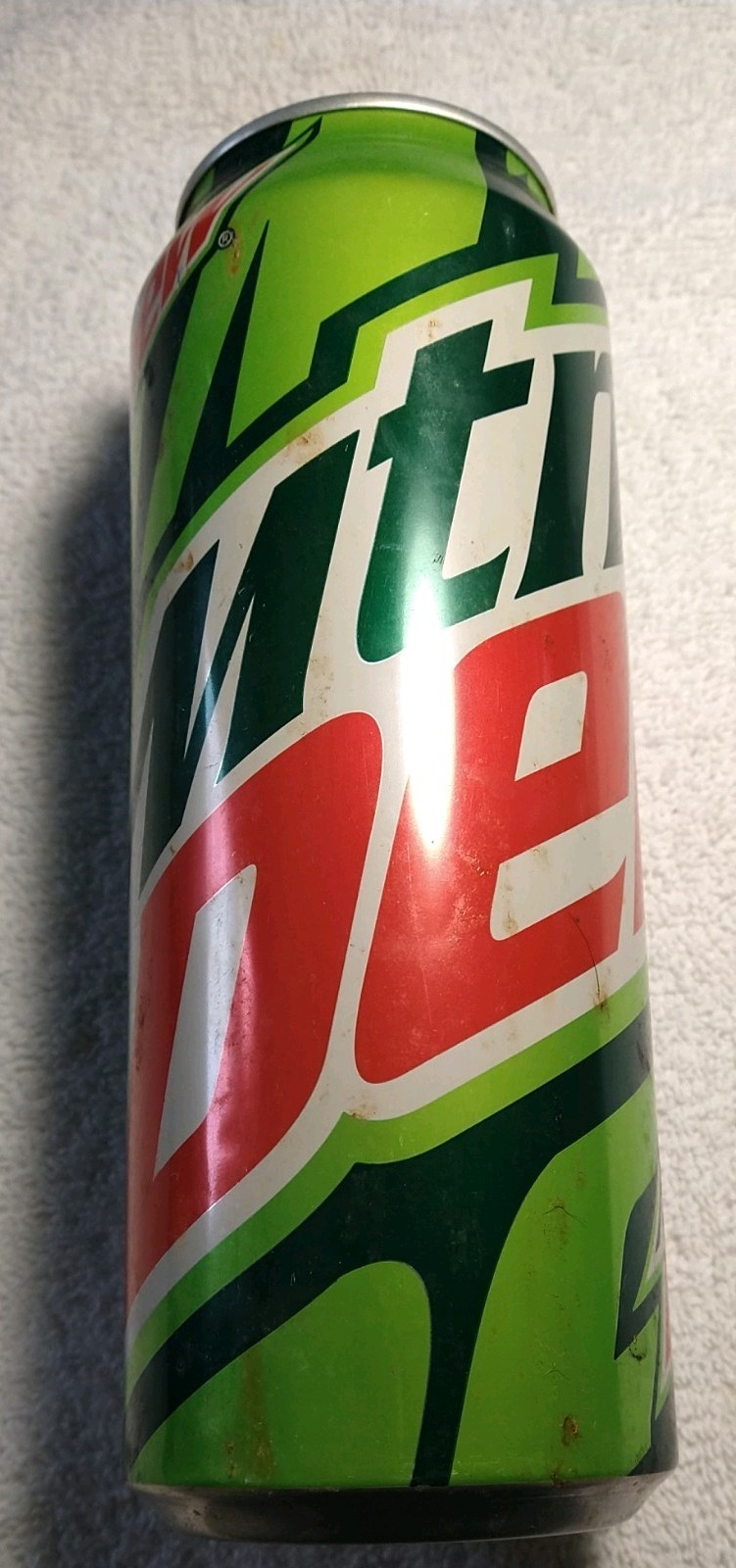 24 oz.    Mountain Dew    Empty  Soda Pop Can