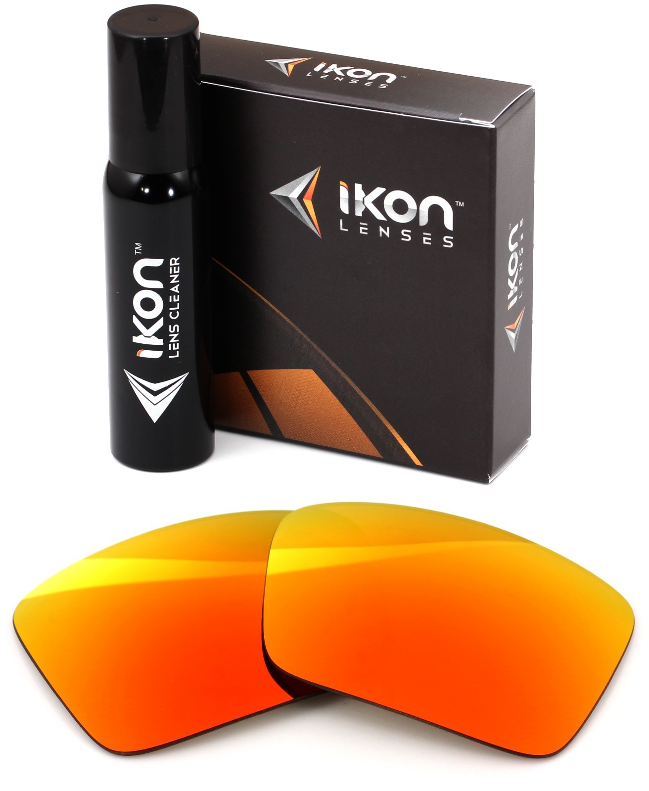 Polarized IKON Replacement Lenses For Dragon Fame Sunglasses Fire Mirror