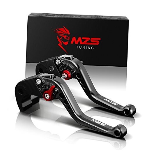 Black Motorcycle Brake Clutch Levers Adjustable Short CNC Compatible with 690
