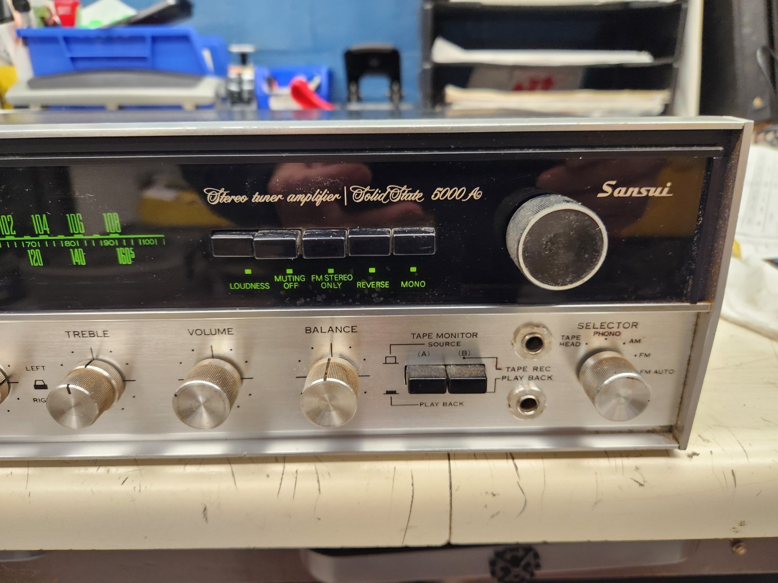 Sansui 5000A Stereo Receiver, TECHNICIAN SERVICED!, SEE LIST BELOW