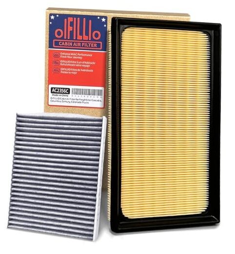 Engine Cabin Air Filter Kit for RAV4 Hybrid for hybrid 2.5L Model (Yellow)