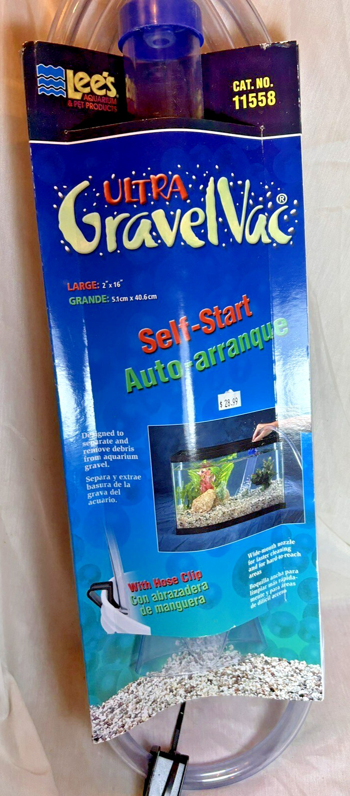 Aquarium Ultra Gravel Vac Lees 16” Siphon NIP