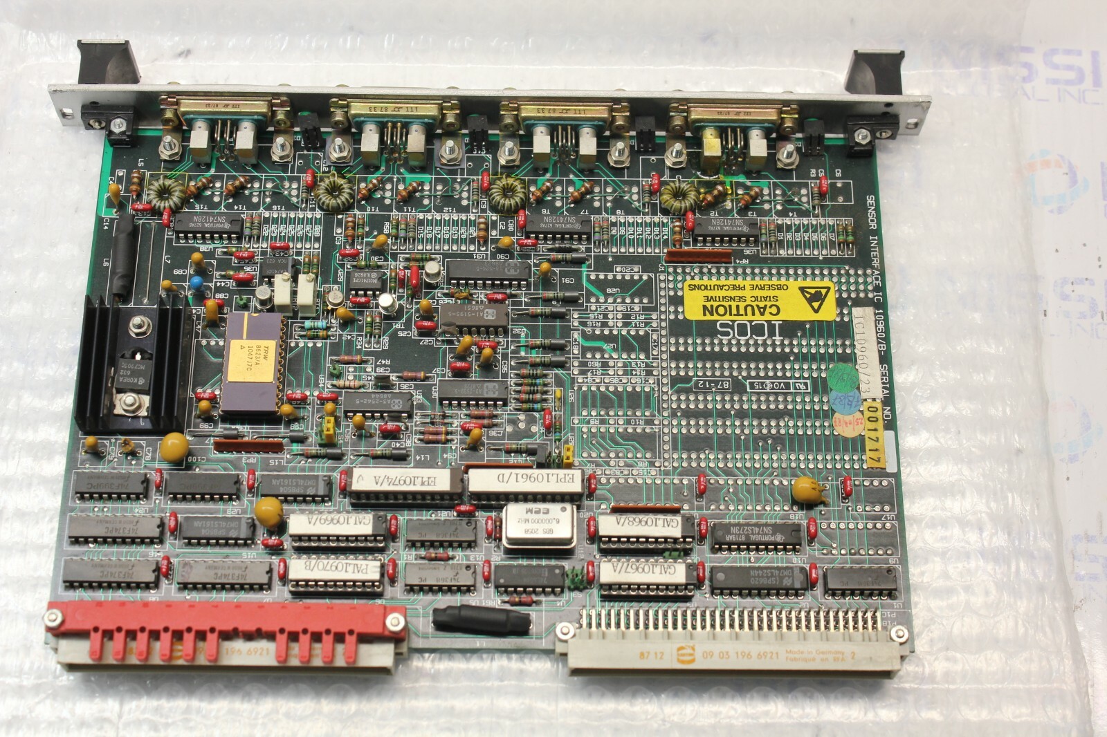 ICOS IC10960/23 10960/B SENSOR INTERFACE IC  VME Bus Processor Card/Board Interf