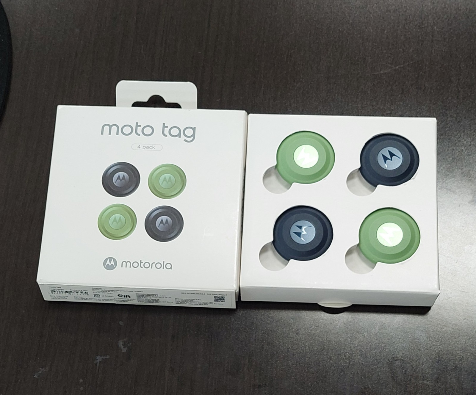 Open Box Motorola Moto Tag Bluetooth Tracker Locator - 4 Pack