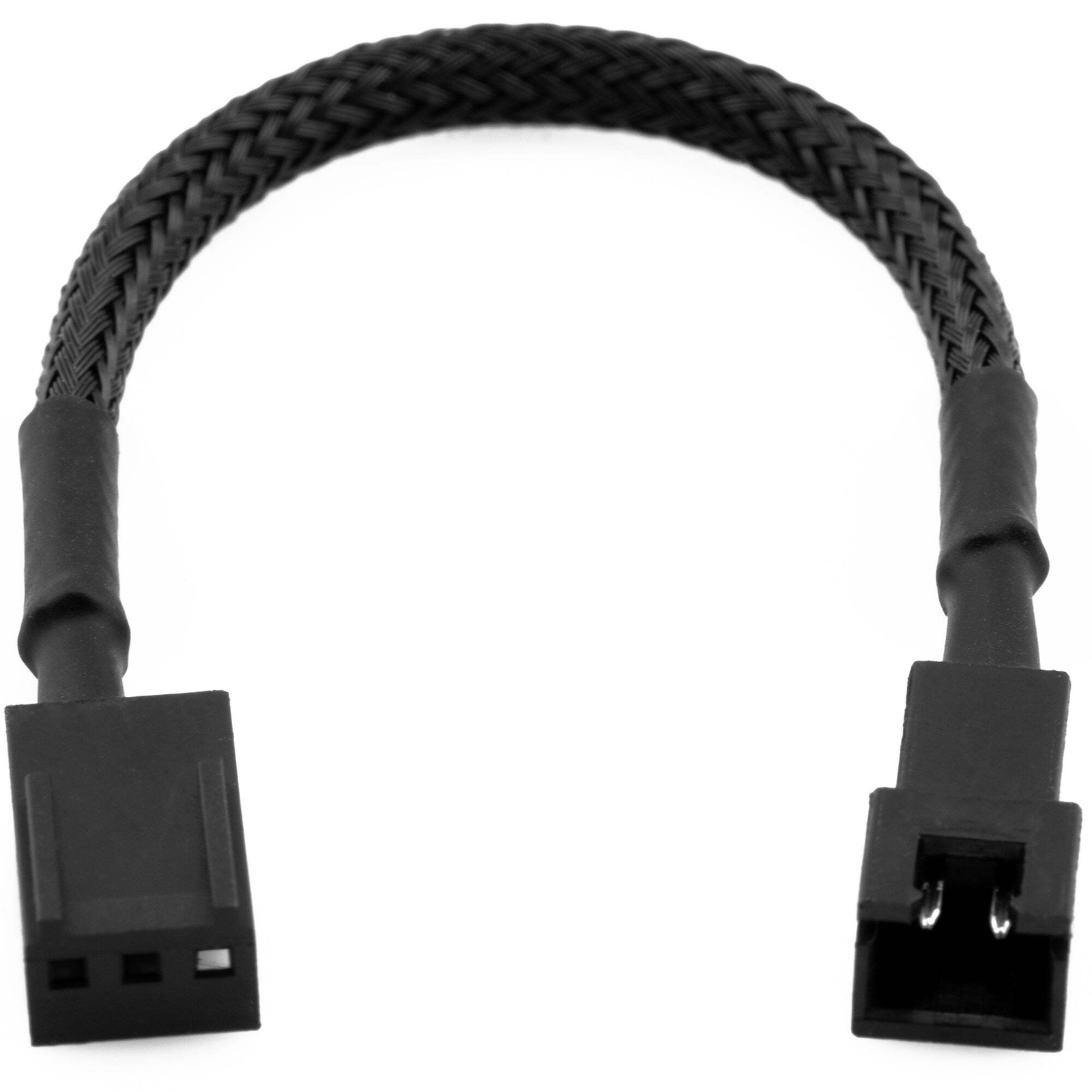 CRJ Mini 2-Pin XH Male PC Fan Adapter Cables (2-Pack) - 4"