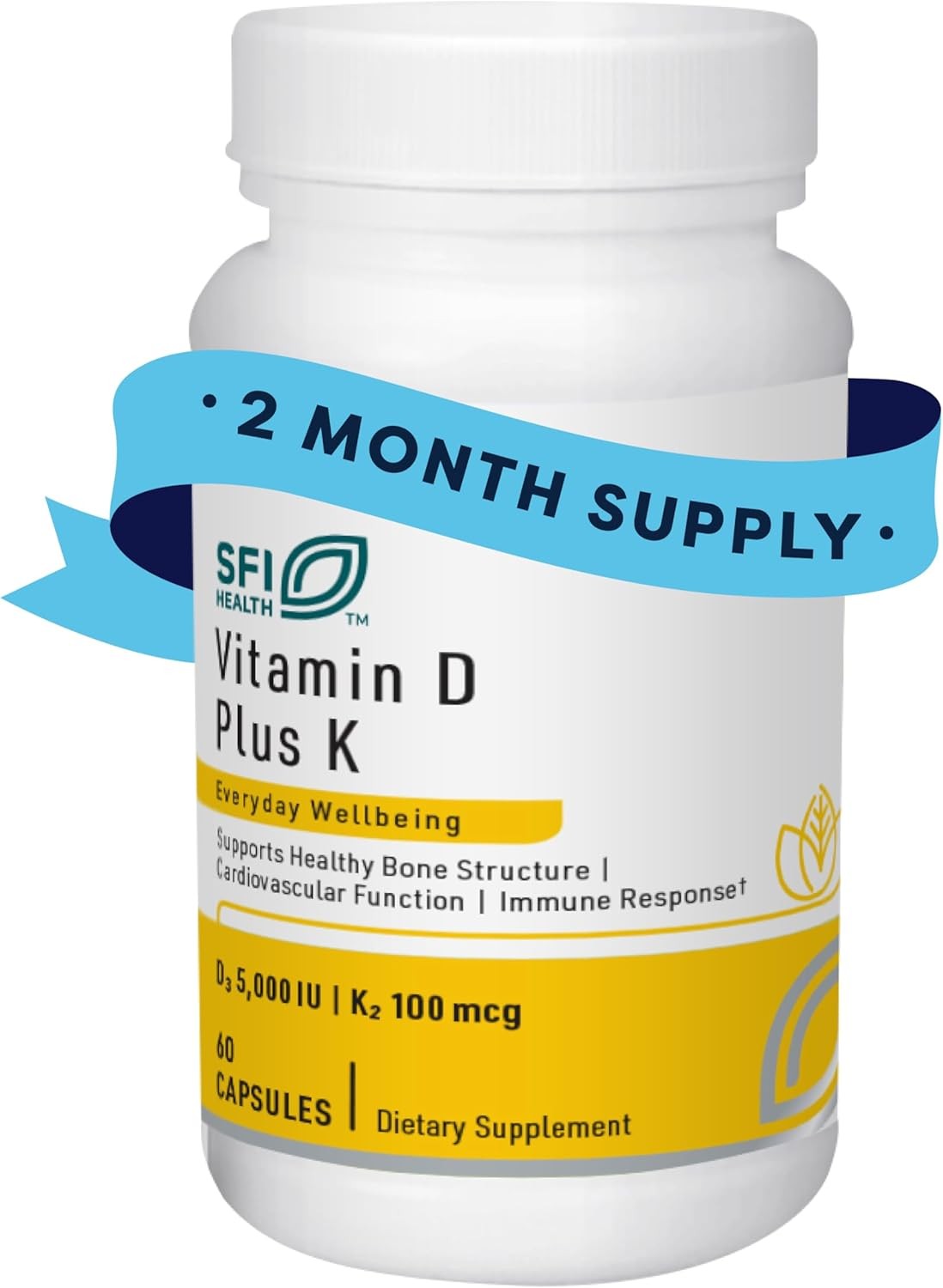 Klaire Labs Vitamin D Plus K (60 Capsules) - Expiration date: 11/2025