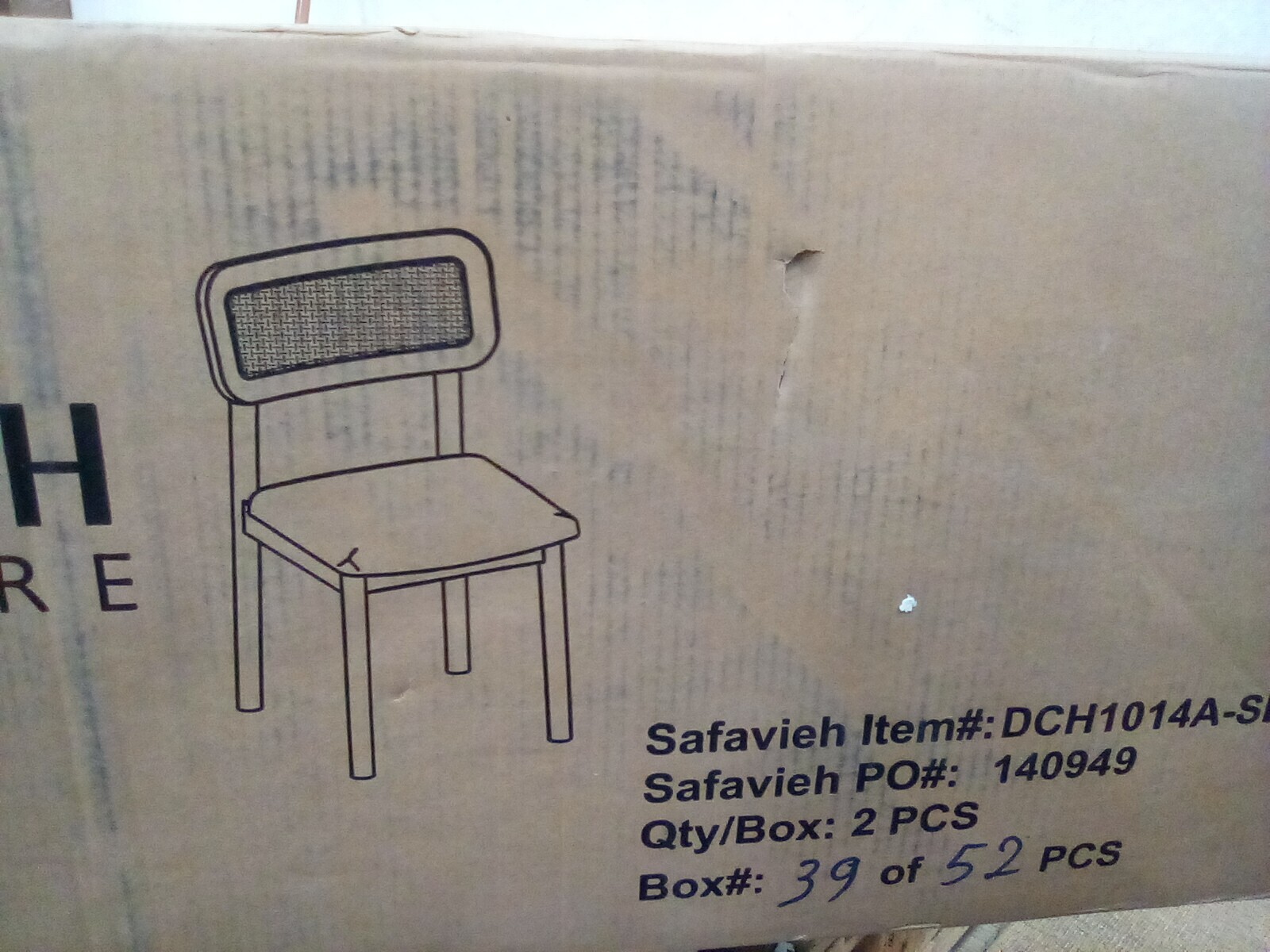Safavieh EGON DINING CHAIR, Reduced Price 2172730209 DCH1014A-SET2