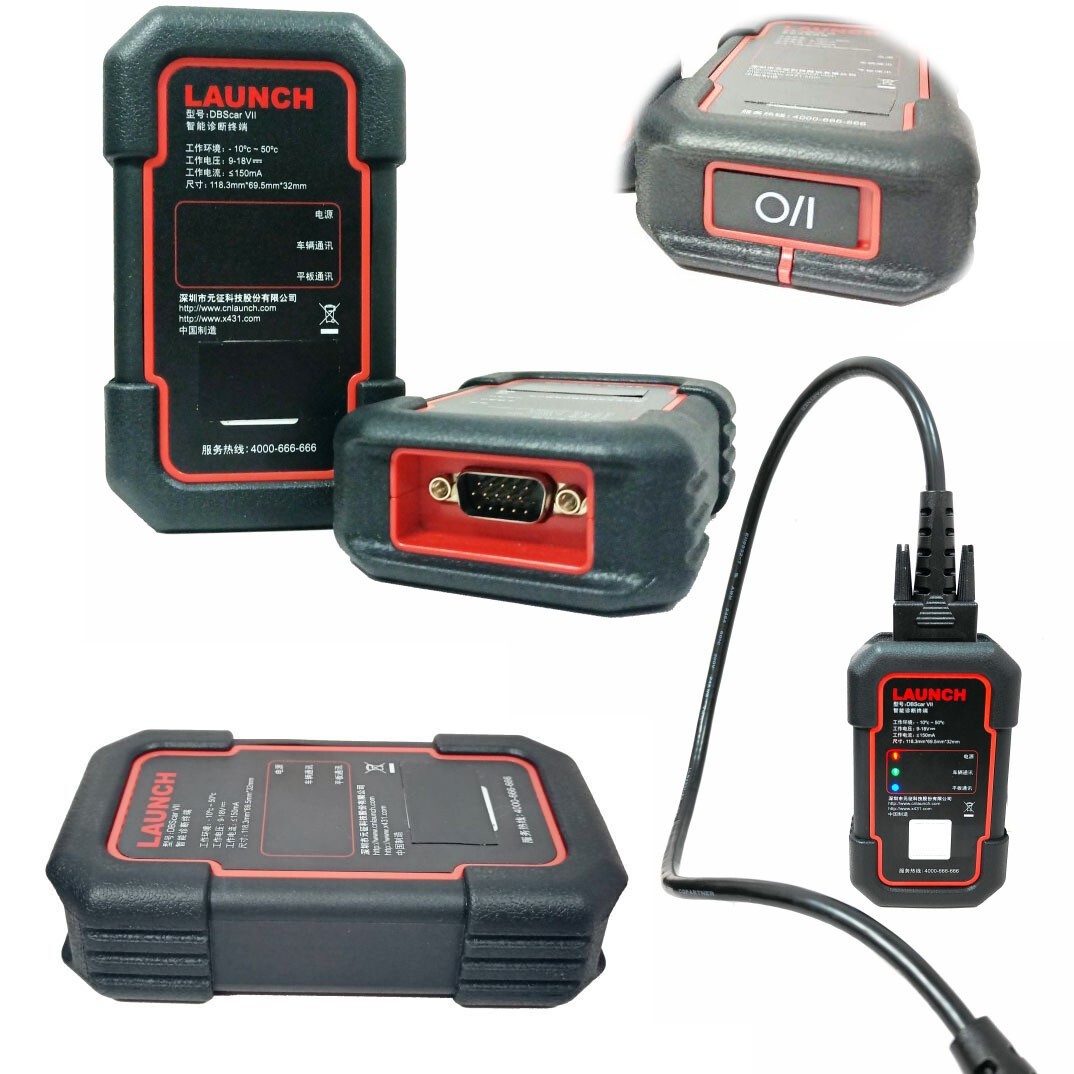 new Launch X431 DBScar VII BT Connector DBSCAR7 EOBD/OBD2 Adapter With Software