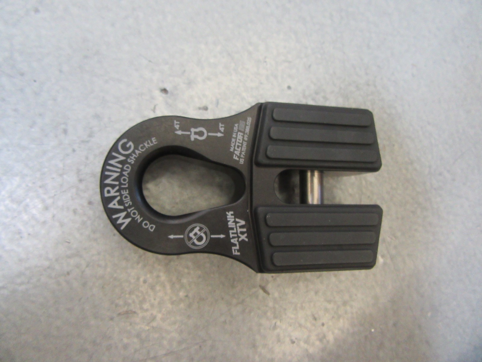 Factor 55 00070-04 Flatlink XTV Winch Shackle Mount - Black - Small/for UTV/ATV