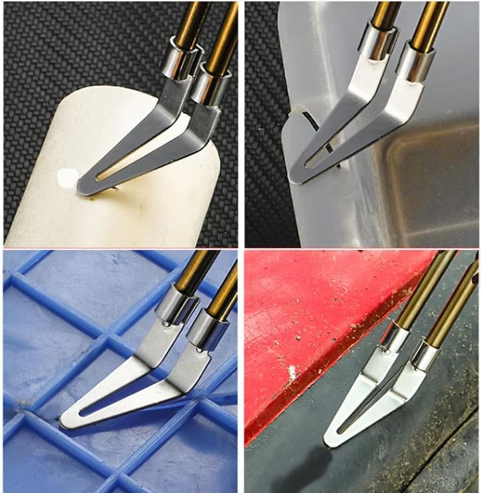 6 Pack Plastic Welder Smoothing Tip Head Plastic Welding Tips Scrapper for Plast