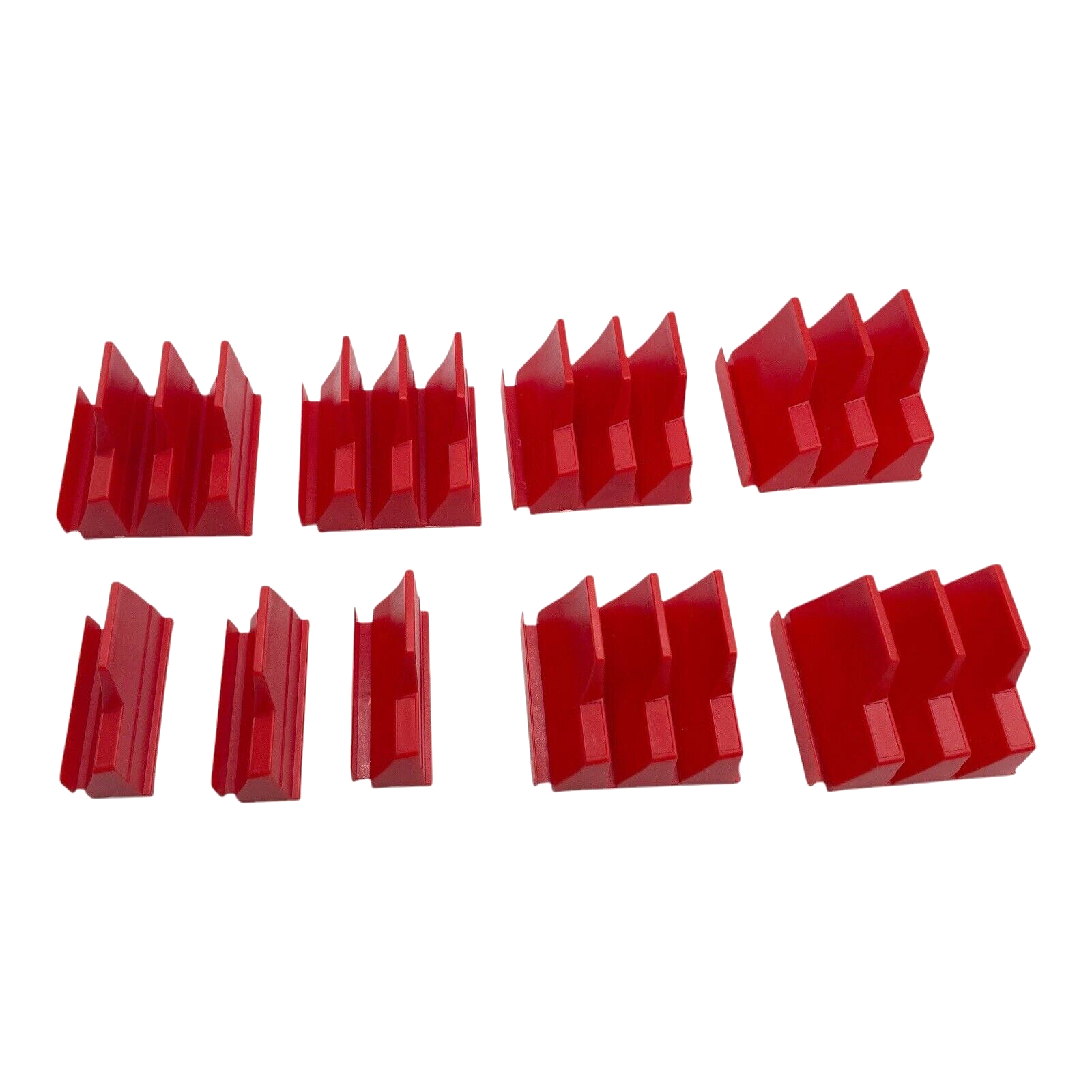 Plastic Wrench Organizer Set Tool Box Storage Magnetic Drawer Attachment Red