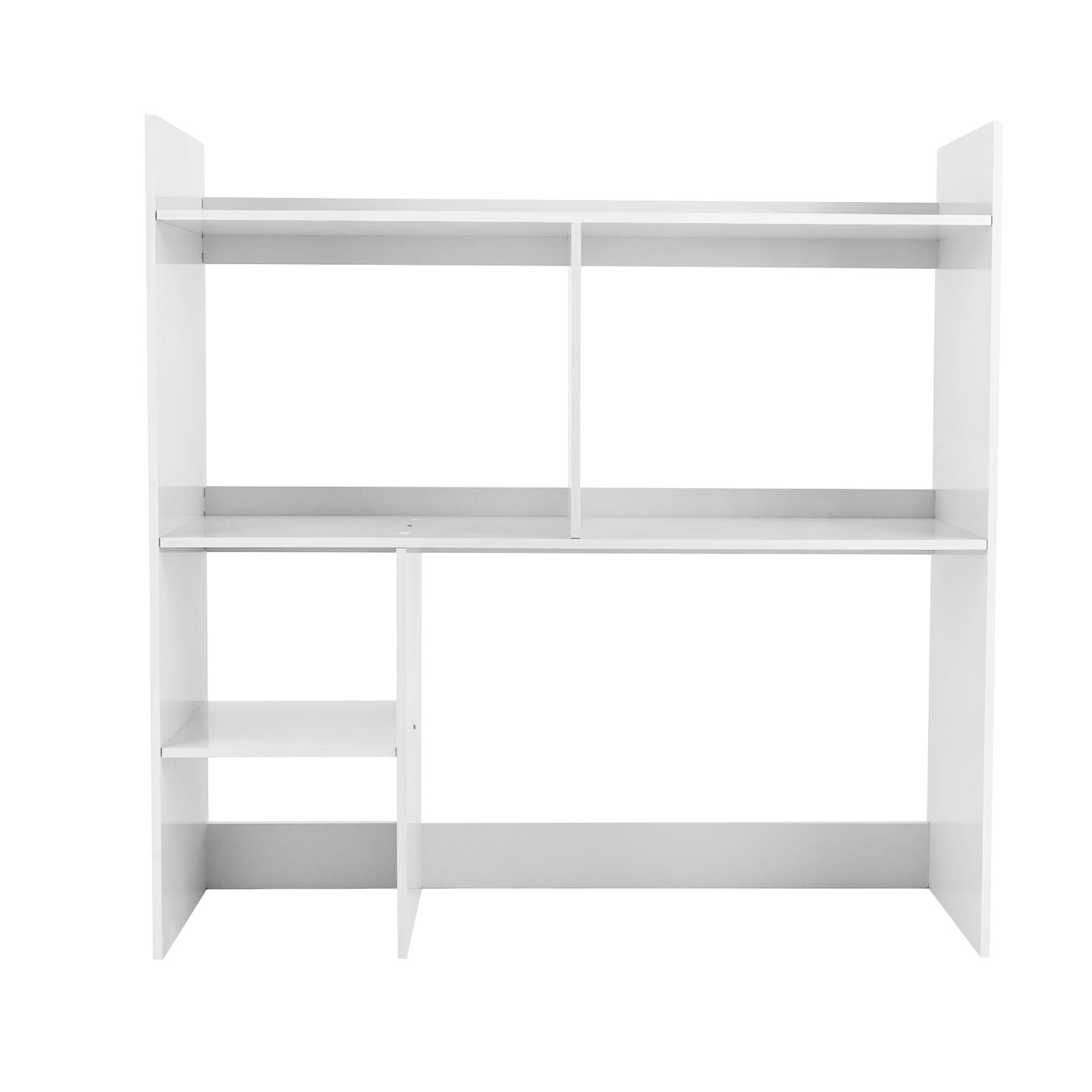 Desktop Bookshelf Plastic Desktop Storage Organizer 5 Grid for Office & Home