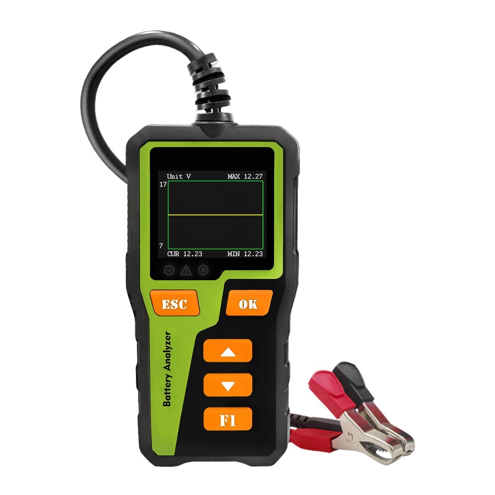 Digital Car Battery Tester Real Time Waveform CCA Battery Load Tester 5-30V Auto