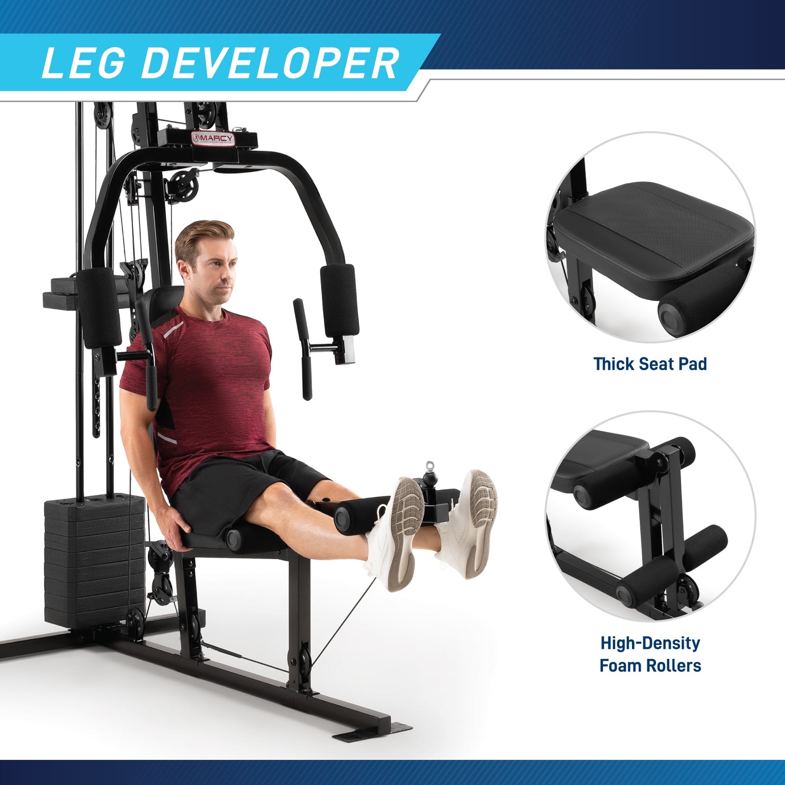 Multifunctional Home Gym Machine Weight Stack Full Body Pulley Workout