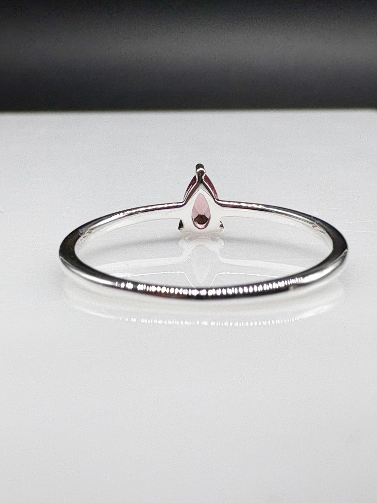 Color Shift Garnet Sterling Silver Ring, January Birthstone, Tiny Ring