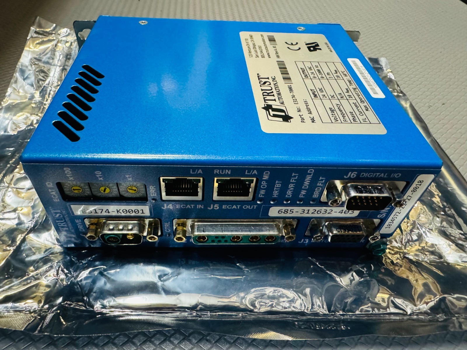 TRUST AUTOMATION E3174-T0001 Vector Controller 24VDC Input, 0-24VAC Output ⭐NEW⭐