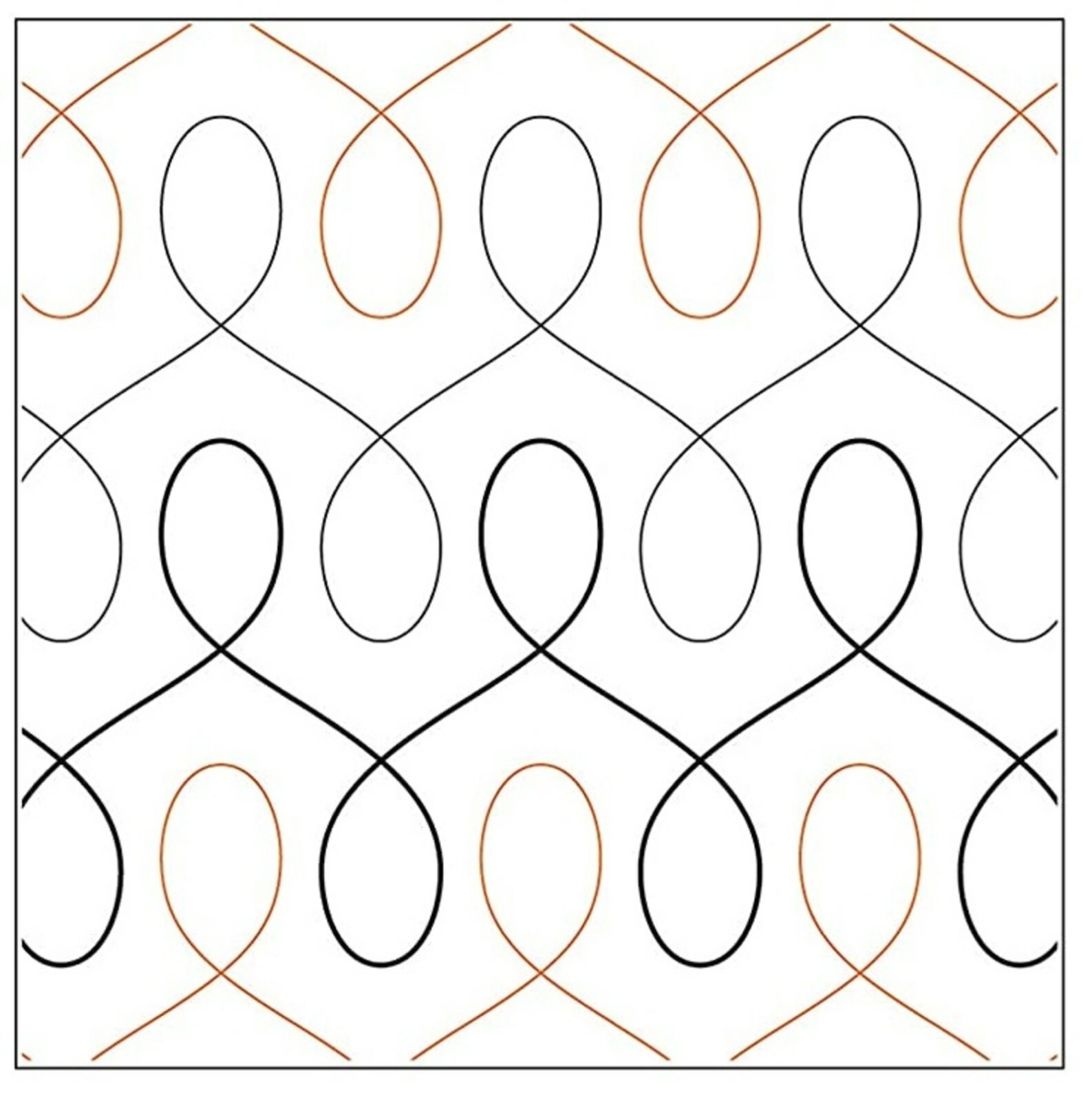 Quilting Modern Twist Pantograph Longarm Machine Paper Patterns Quilt Templates