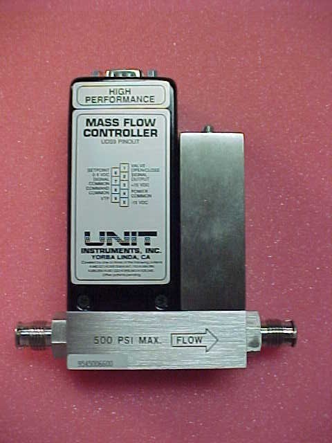 Unit Instruments, Model UFC-1200A MASS FLOW CONTROLLER, N2/O2, 10 SLM