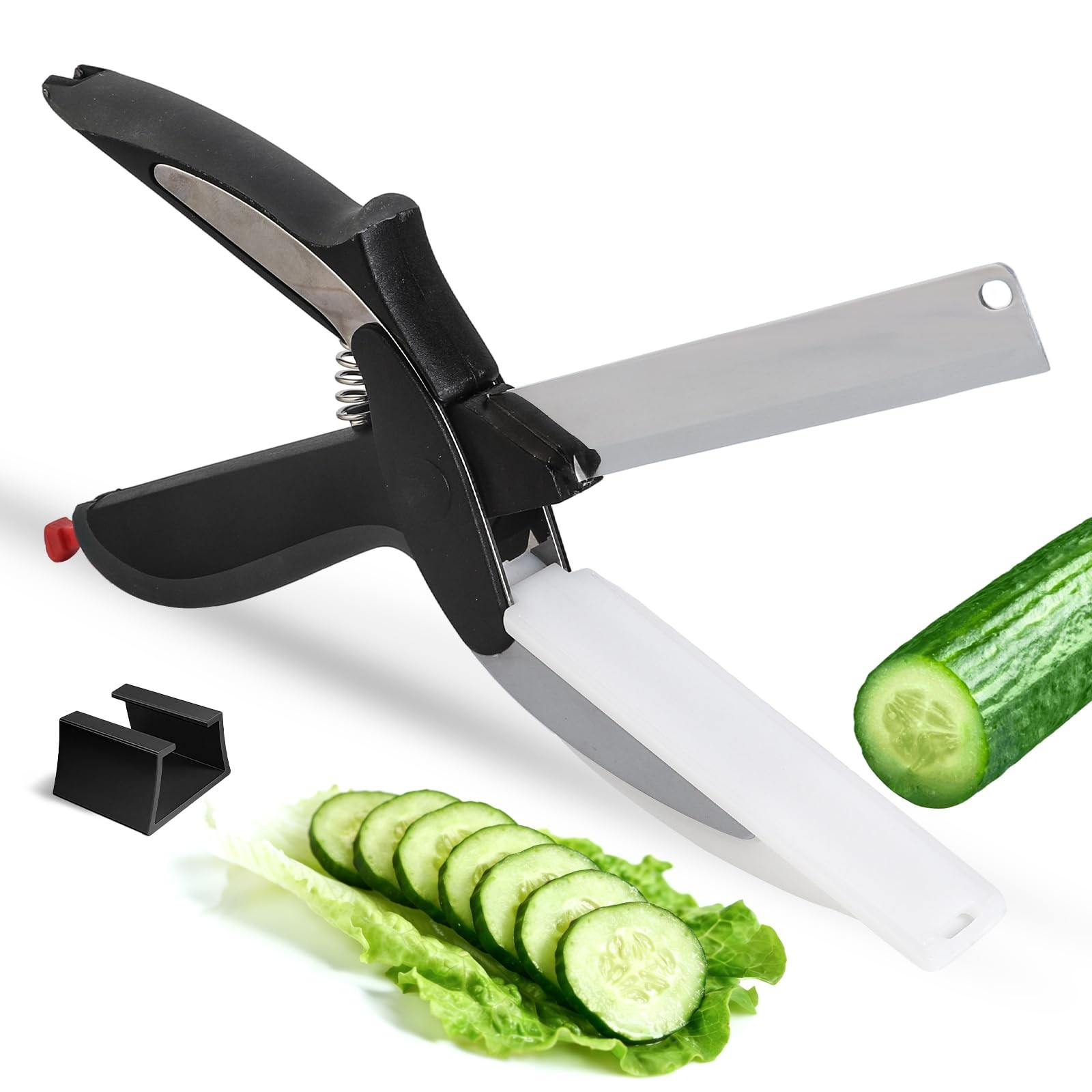 Professional 8-Inch Kitchen Shears with Built-in Cutting Board - Multi-Purpos...