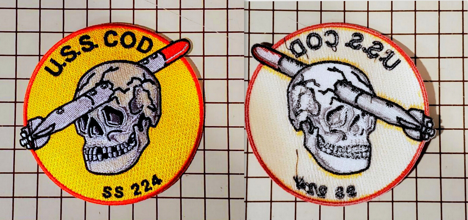 USS Cod Submarine patch