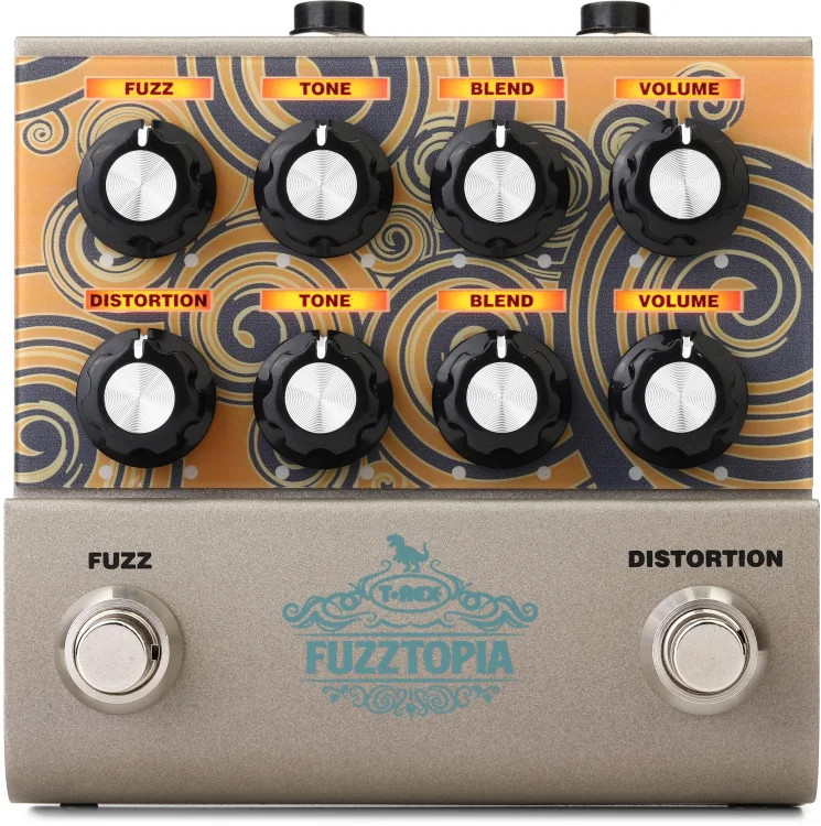 T-Rex Fuzztopia Fuzz and Distortion Pedal