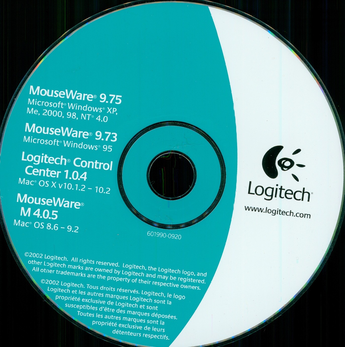 Logitech Mouseware 9.75 Windows Logitech Control Center 1.04  MouseWare M4.0.5