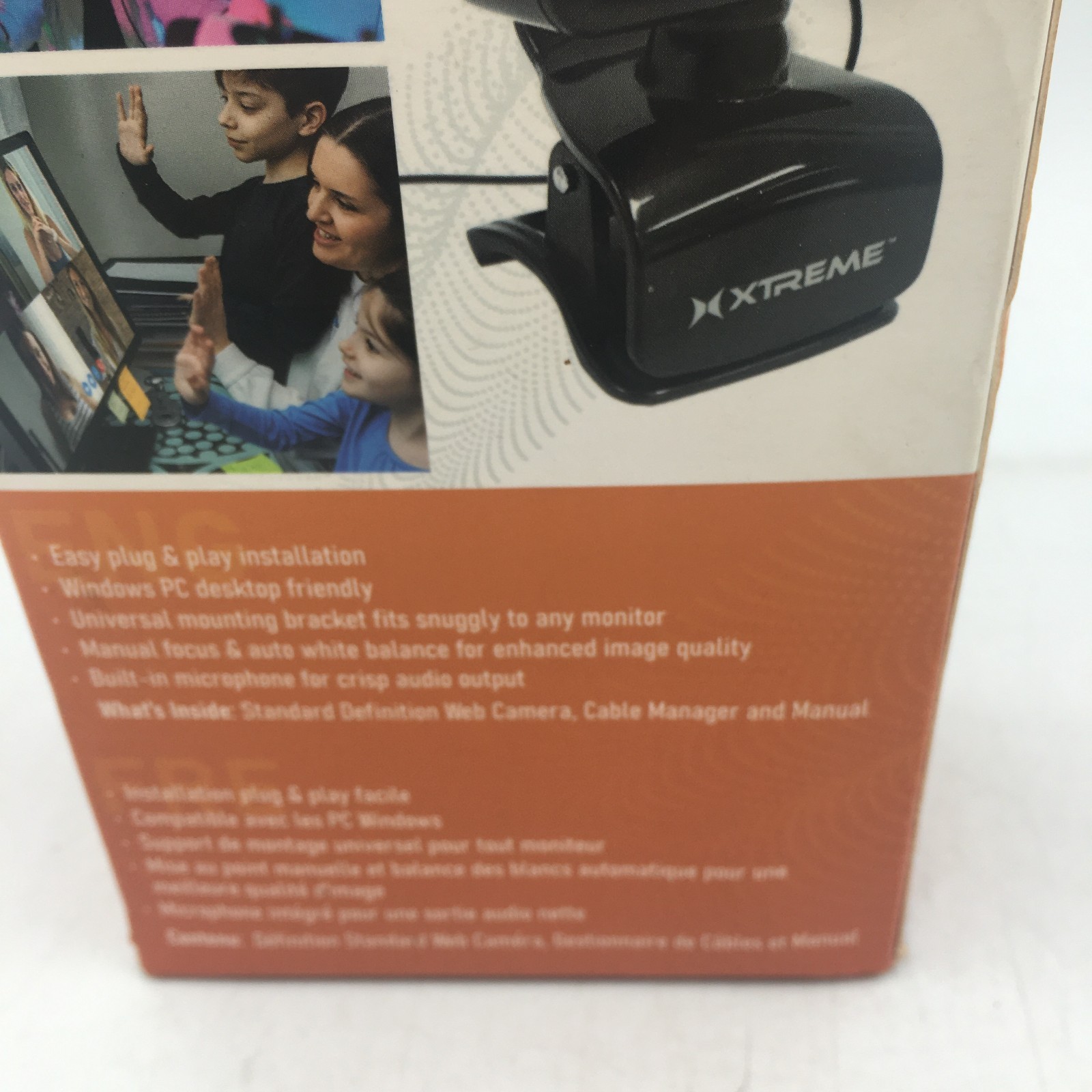 Webcam Xtreme Tech Clip-On with Built-in Microphone In Original Box