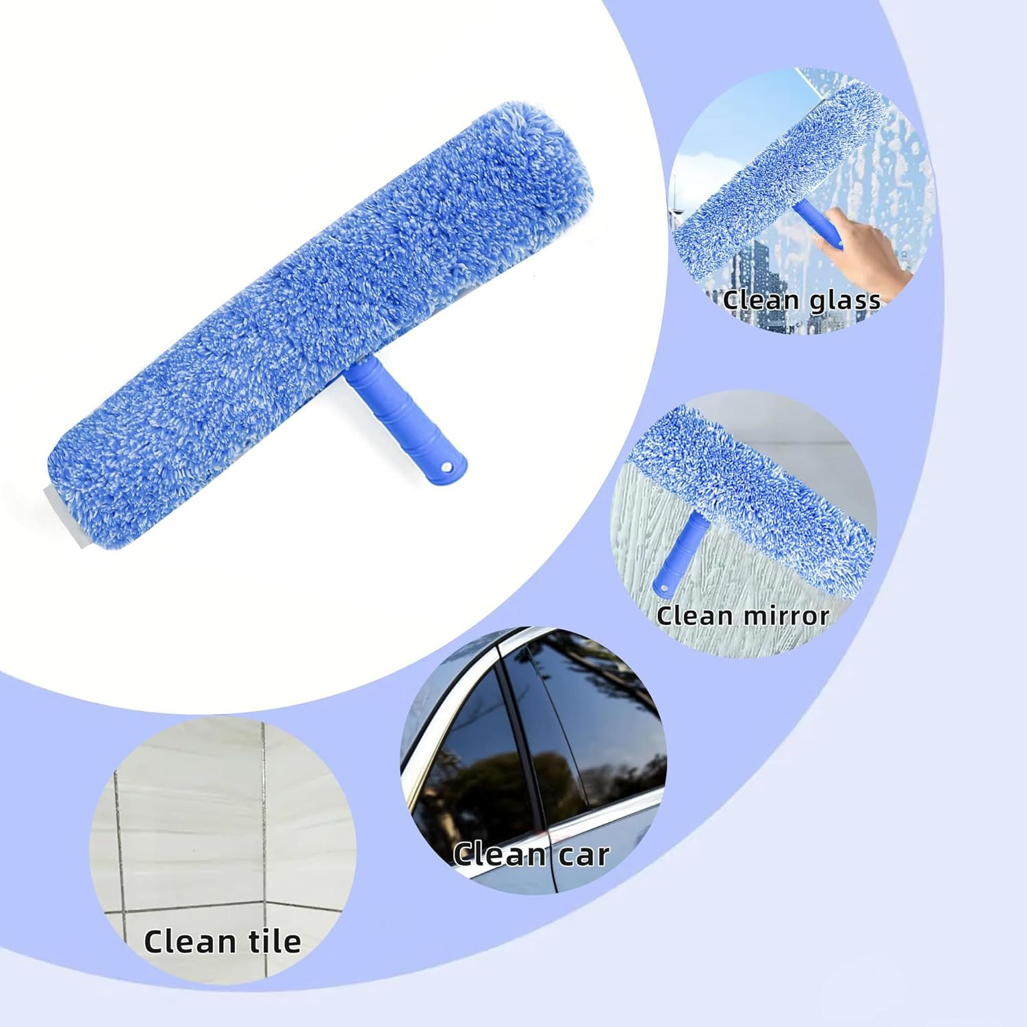 Squeegee with Shelf Storage for Window Cleaning,Window Cleaning Squeegee kit wit