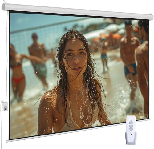 110" Motorized Projector Screen, Electric 16:9 Projector Screen 110 Inch(16:9)