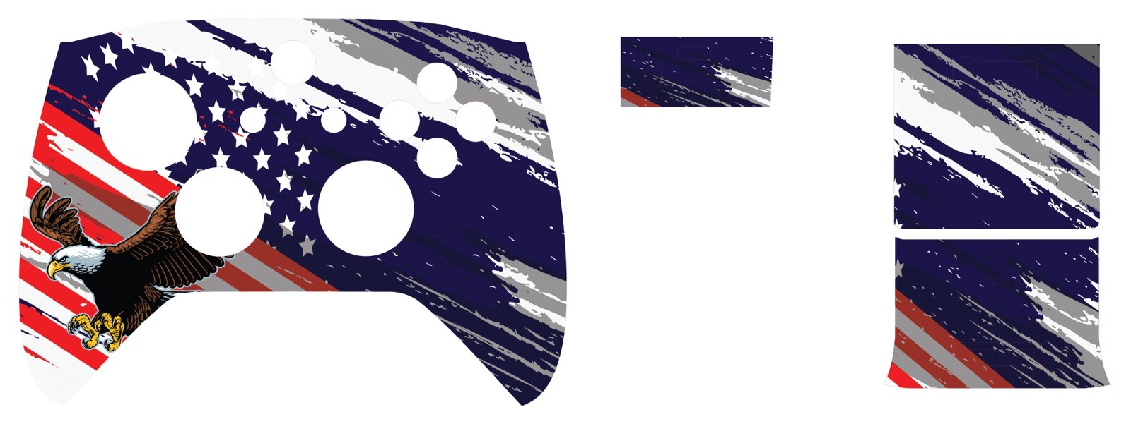 American Flag Xbox Controller Wrap Skin Graphics. Controller Not Included!