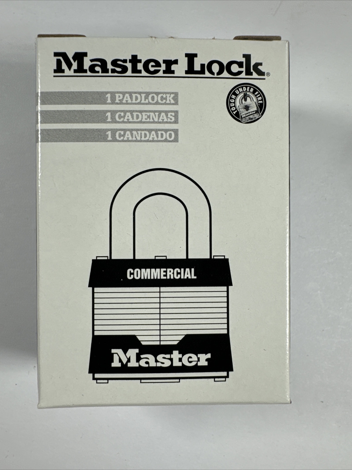 MASTER LOCK 3KA Padlock, 5/8 in,Rectangle, Silver Key #3225