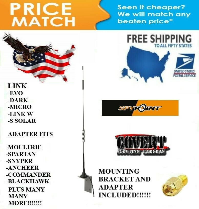 MMS Cellular Antenna SPYPOINT EVO Micro Covert BlackHawk Spartan FREE SHIPPING!!