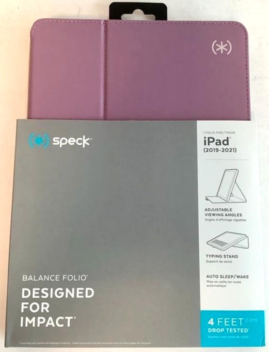 NEW Speck Balance Folio Case for iPad 10.2" (7th, 8th, & 9th Gen 2021) Purple